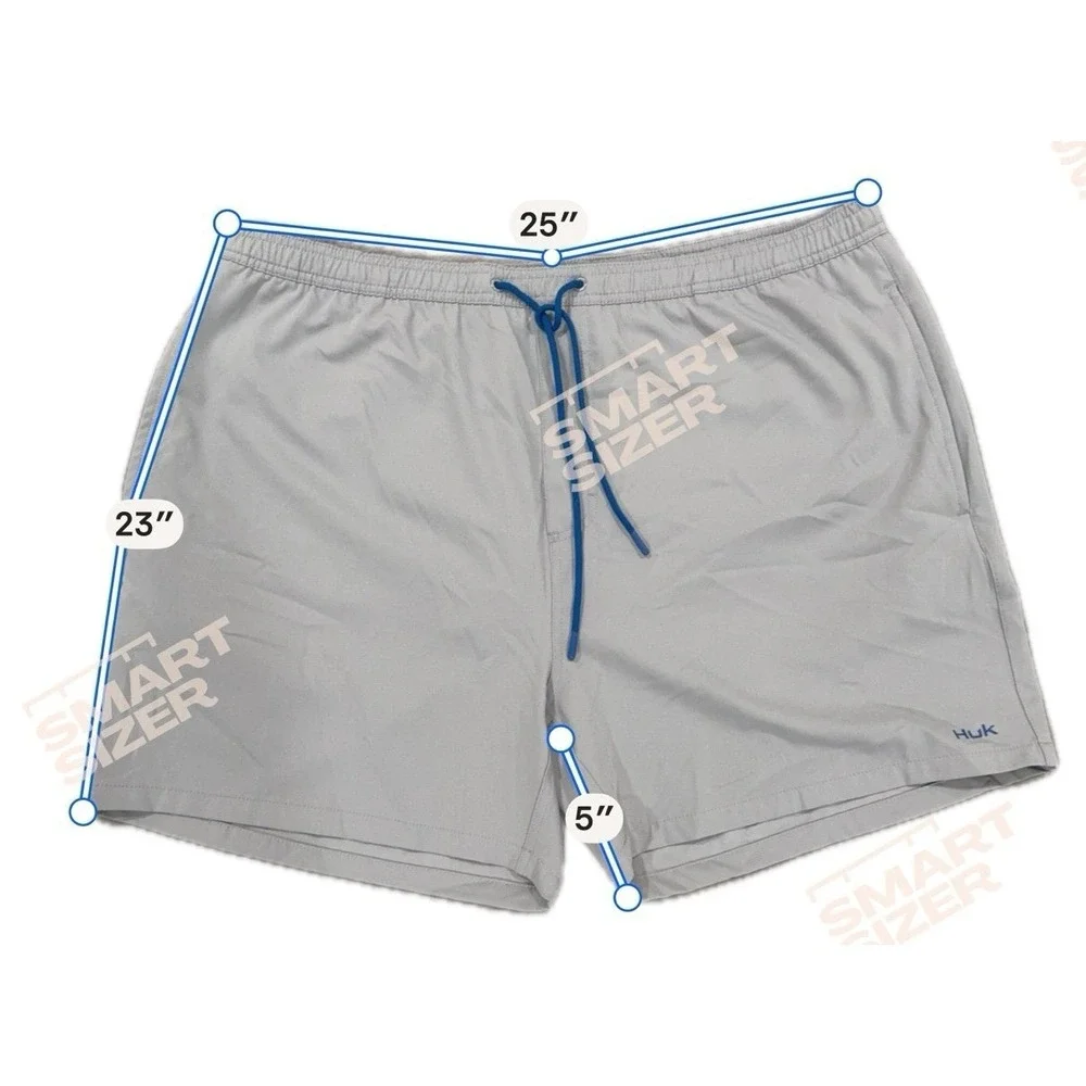 Huk Performance Fishing Shorts‎ Gray Men's XXL